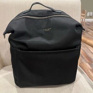 Mina Baie Nylon Stevie midi bag in black/gold